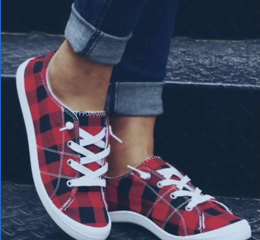 Buffalo Plaid Sneakers