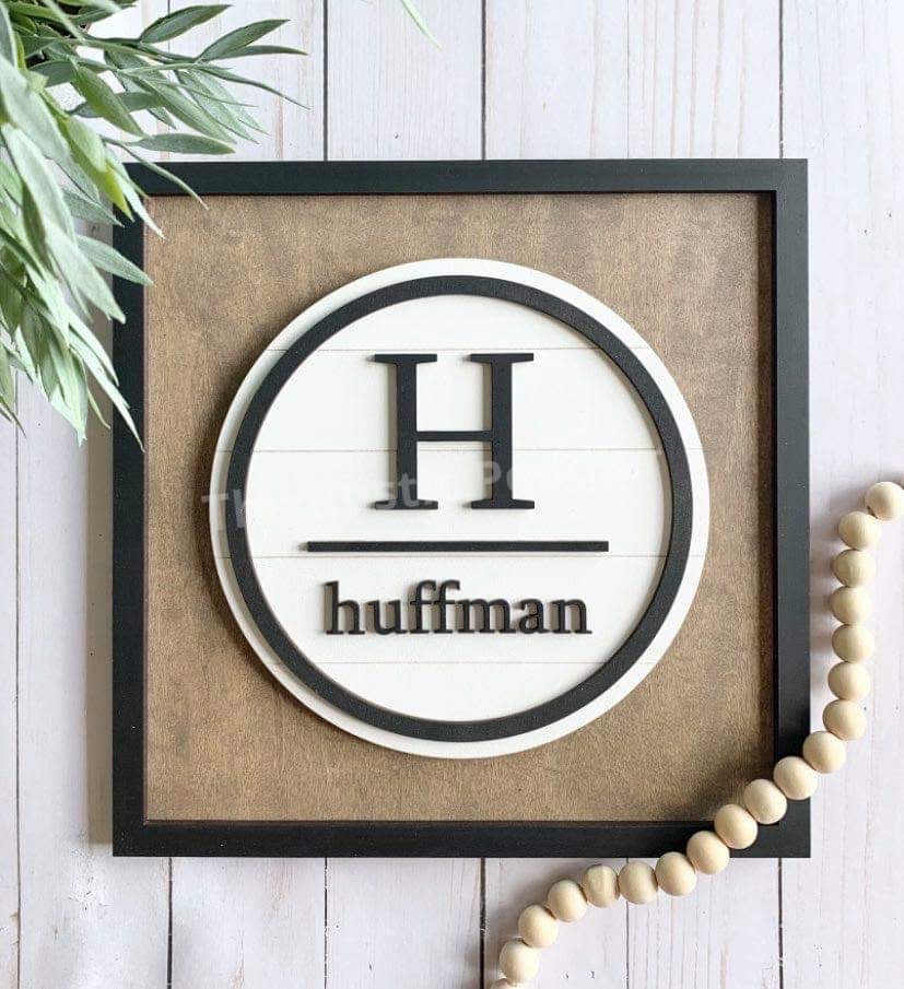 DIY Monogram Name Sign Kit