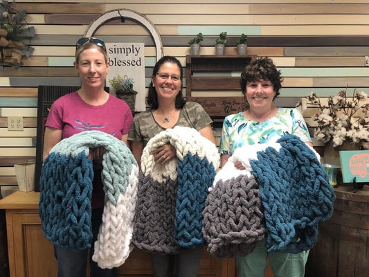 Chunky Knit Blanket Workshop 9/17/21