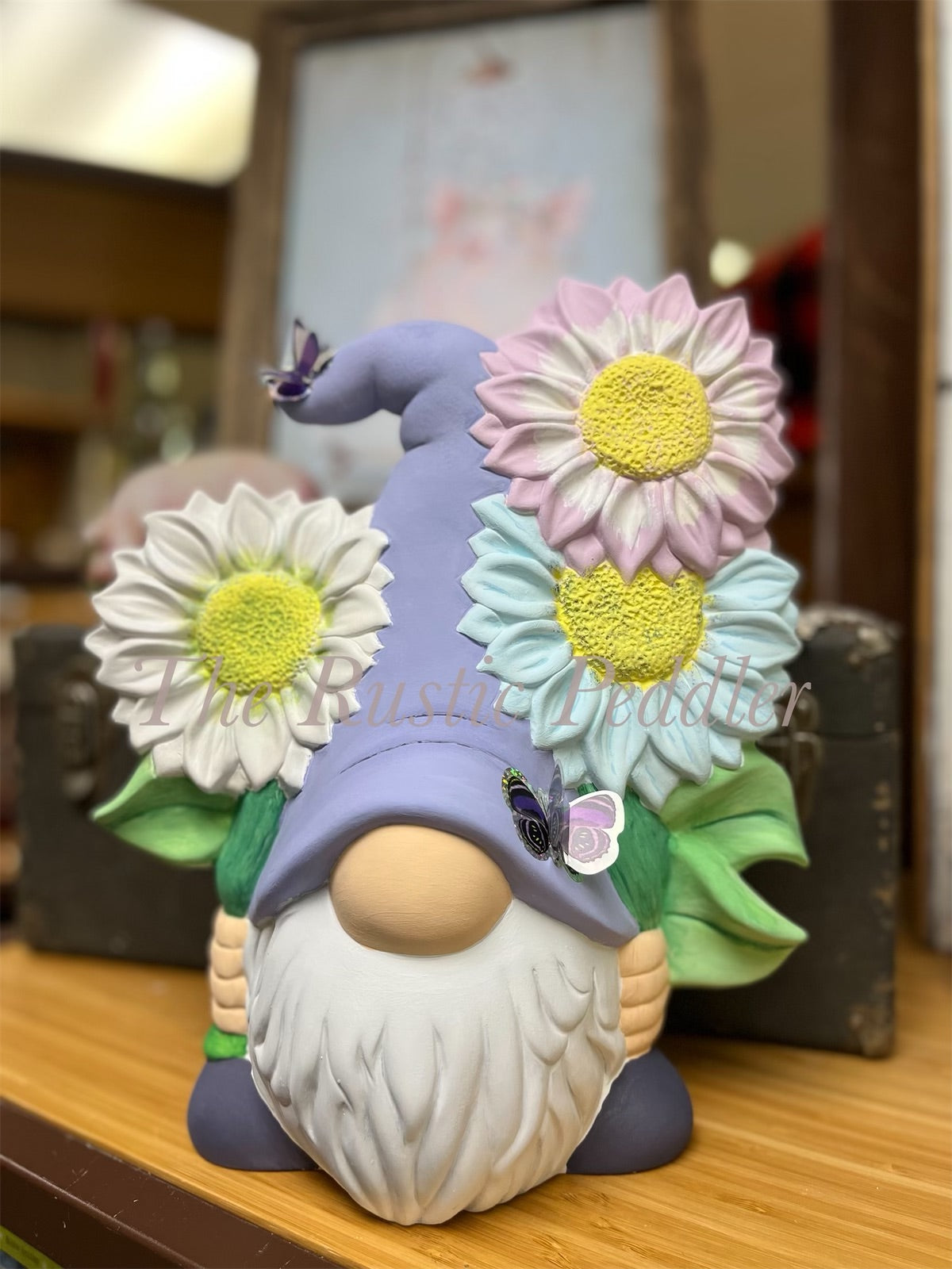Ceramic Sunflower gnome workshop 4/30/22