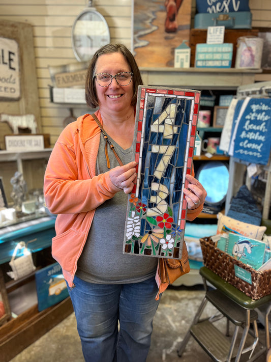 DIY mosaic House Sign 4/1/23