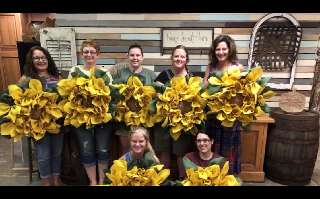 DIY Sunflower Wreath Workshop